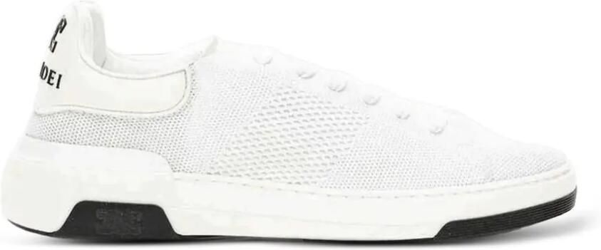 Casadei Gebreide sneakers met leren vlakken Wit