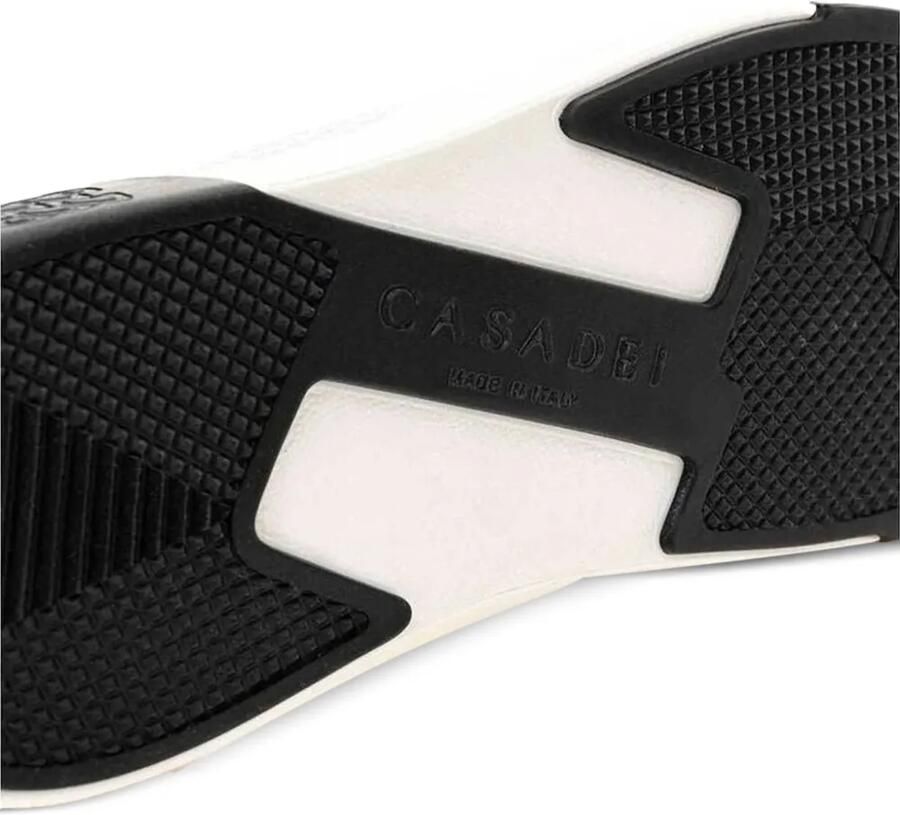 Casadei Gebreide sneakers met leren vlakken Wit - Foto 2