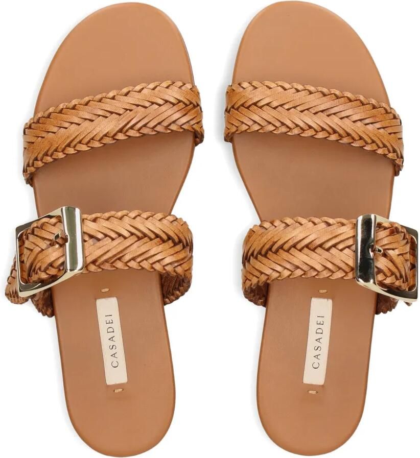 Casadei Geweven sandalen met gespsluiting Bruin - Foto 2