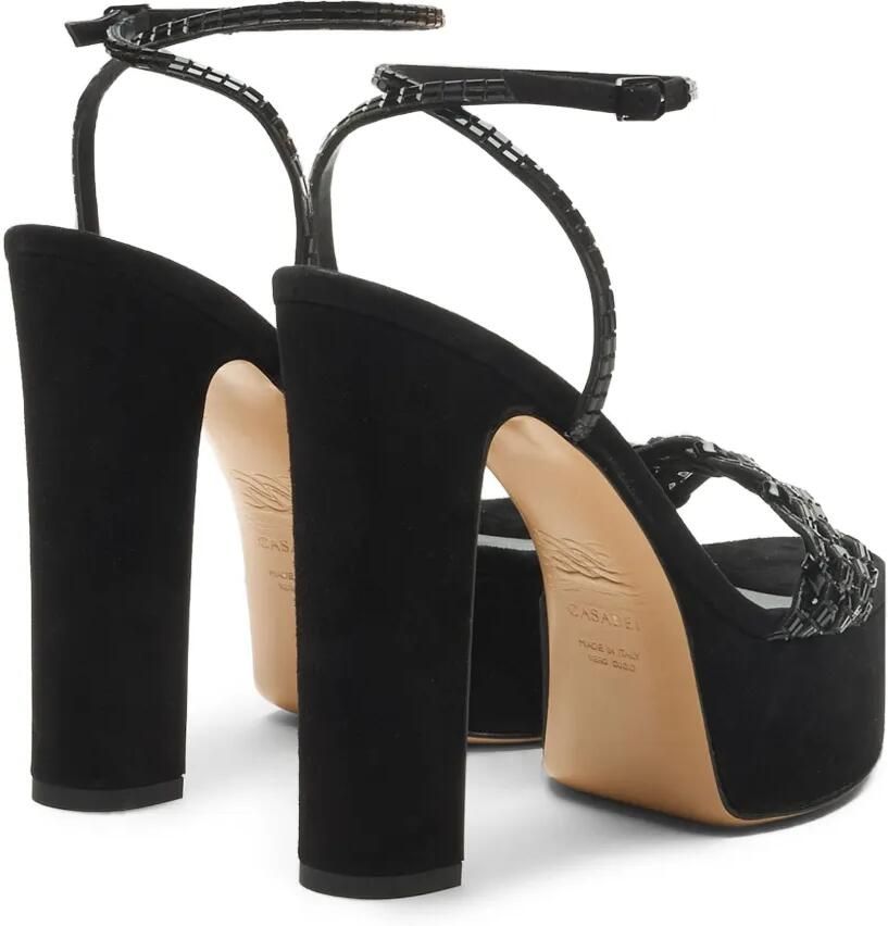 Casadei Godyva sandalen verfraaid met kristallen Zwart - Foto 2
