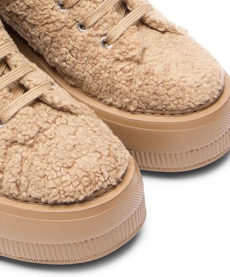 Casadei High-top sneakers met imitatiebont Bruin - Foto 2