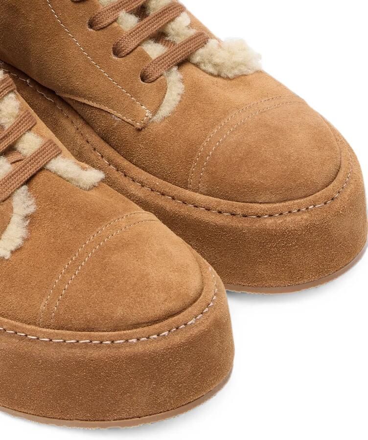 Casadei I-Box sneakers met lammy afwerking Bruin - Foto 2