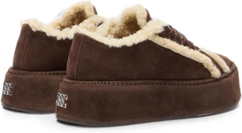 Casadei I-Box sneakers met lammy afwerking Bruin - Foto 4