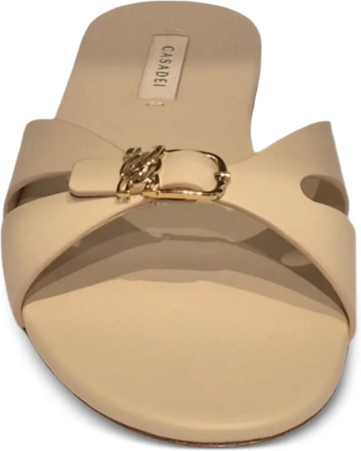 Casadei Jane sandalen met gespdetail en uitgesneden details Beige - Foto 2