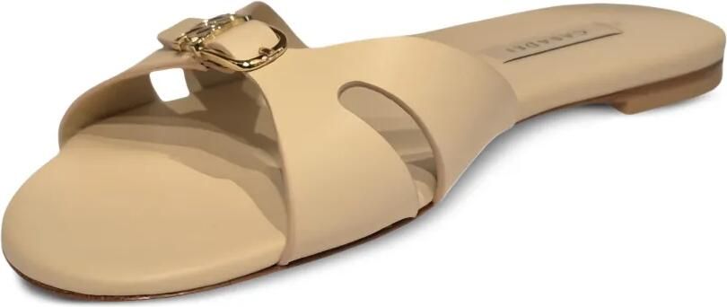 Casadei Jane sandalen met gespdetail en uitgesneden details Beige - Foto 3