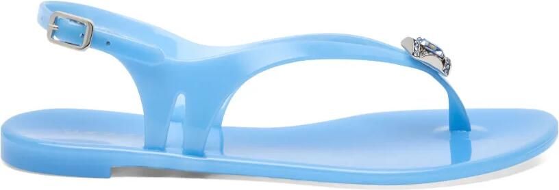 Casadei Jelly teenslippers met gespdetail Blauw
