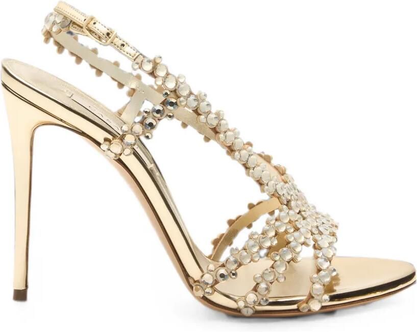 Casadei Julia C-Love sandalen verfraaid met kristallen Goud