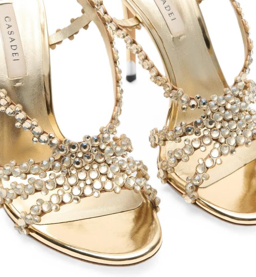 Casadei Julia C-Love sandalen verfraaid met kristallen Goud - Foto 2