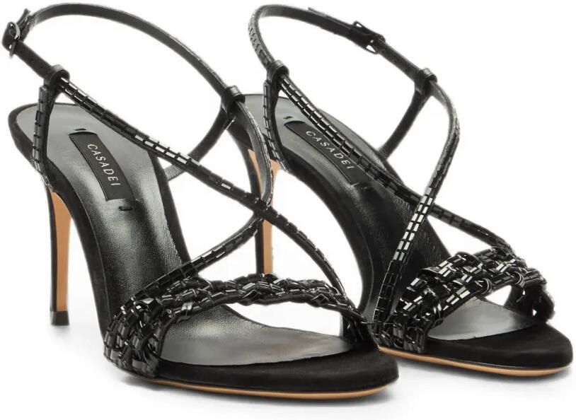 Casadei Julia Godyva sandalen Zwart