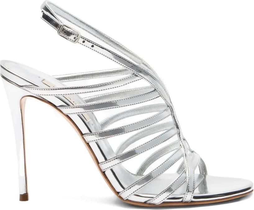 Casadei Julia Jolly sandalen met hak Zilver