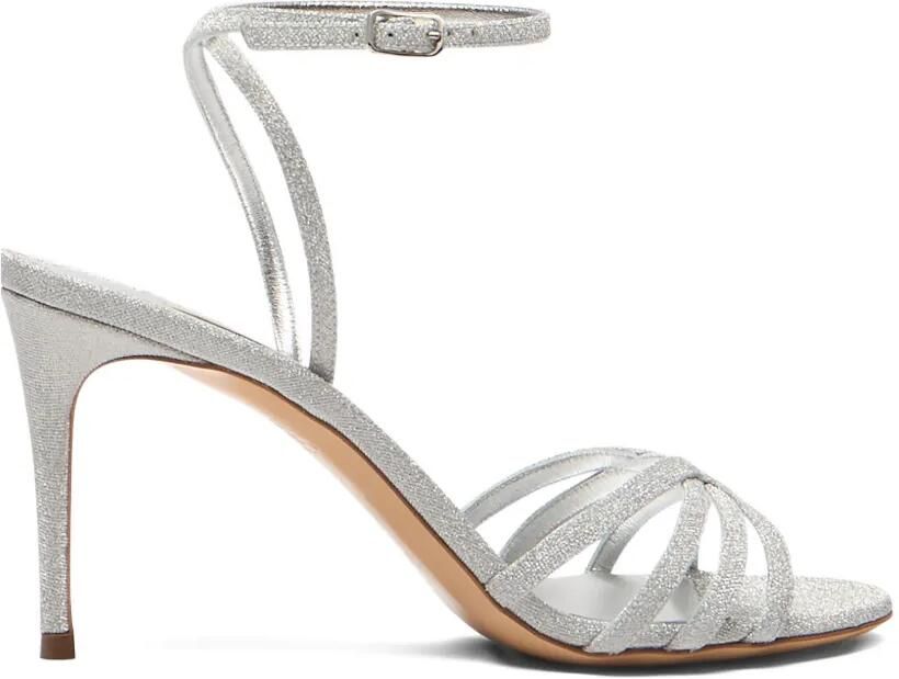 Casadei Julia sandalen met glitter Zilver