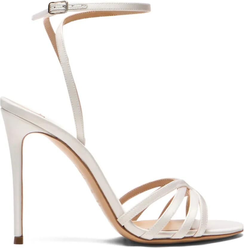 Casadei Julia satijnen sandalen Wit