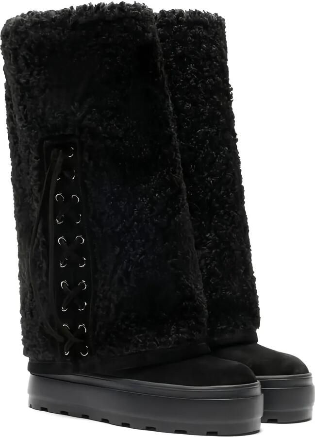 Casadei Laarzen met plateauzool Zwart
