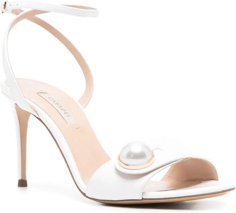 Casadei Leren sandalen Wit - Foto 2