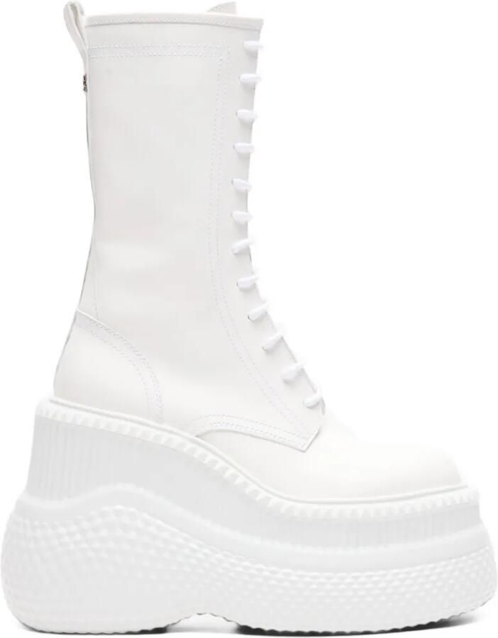 Casadei Mammouth lace-up boots Wit