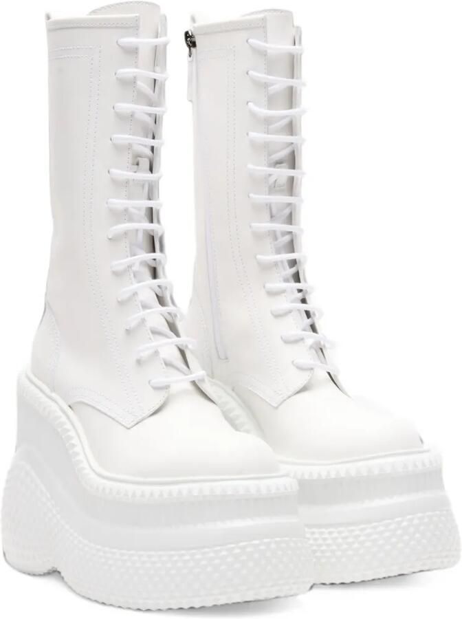 Casadei Mammouth lace-up boots Wit - Foto 3