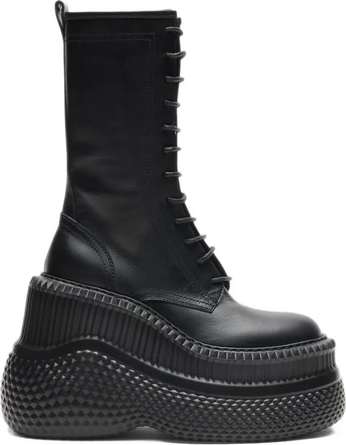 Casadei Mammouth lace-up boots Zwart