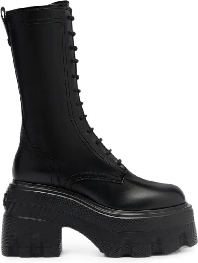 Casadei Maxxxi leren bikerlaarzen Zwart