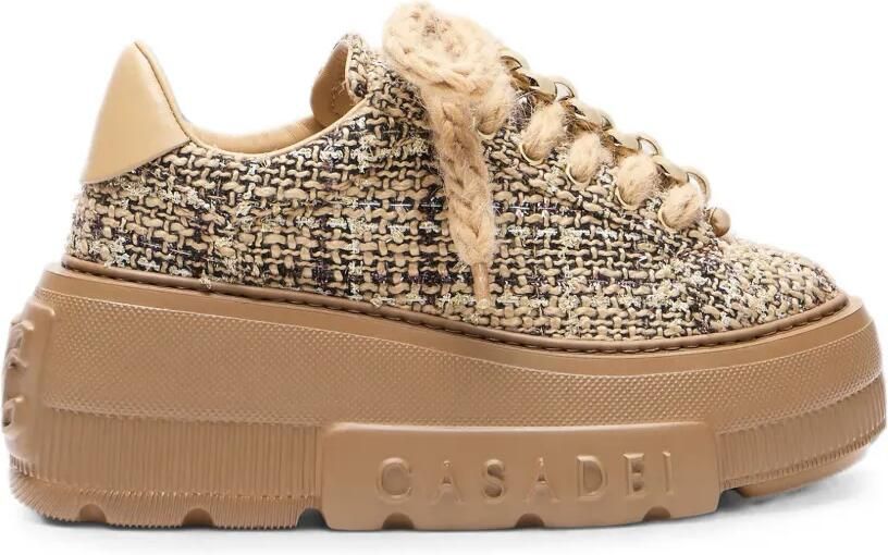 Casadei Nexus bouclé sneakers Bruin