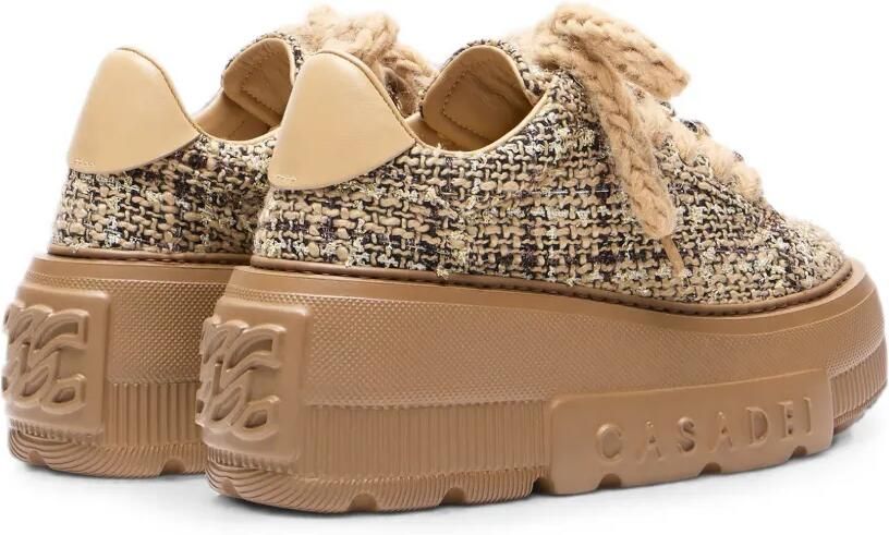 Casadei Nexus bouclé sneakers Bruin - Foto 3
