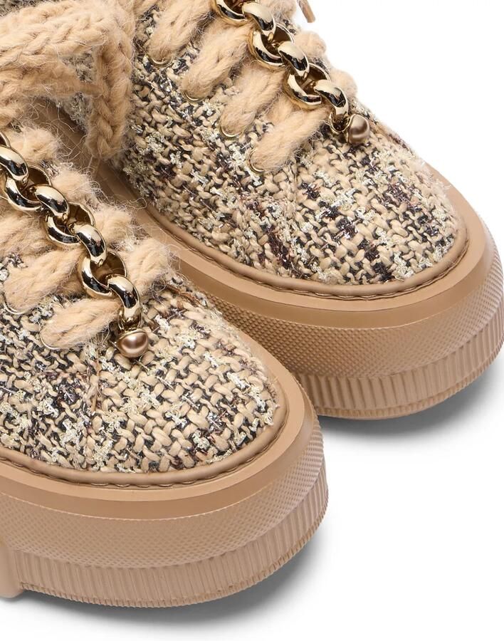 Casadei Nexus bouclé sneakers Bruin - Foto 2