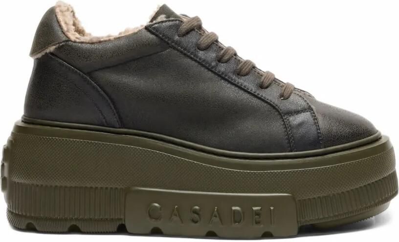 Casadei Nexus Grays Peak sneakers van imitatiebont Groen