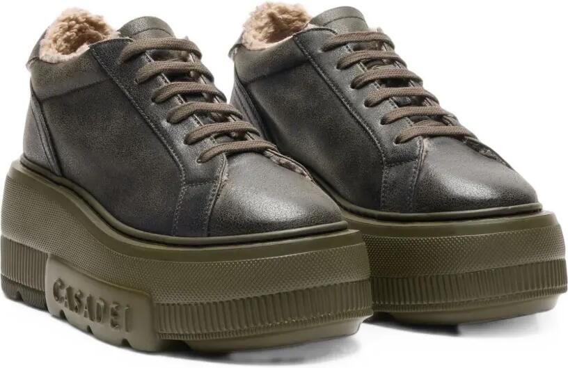 Casadei Nexus Grays Peak sneakers van imitatiebont Groen - Foto 3