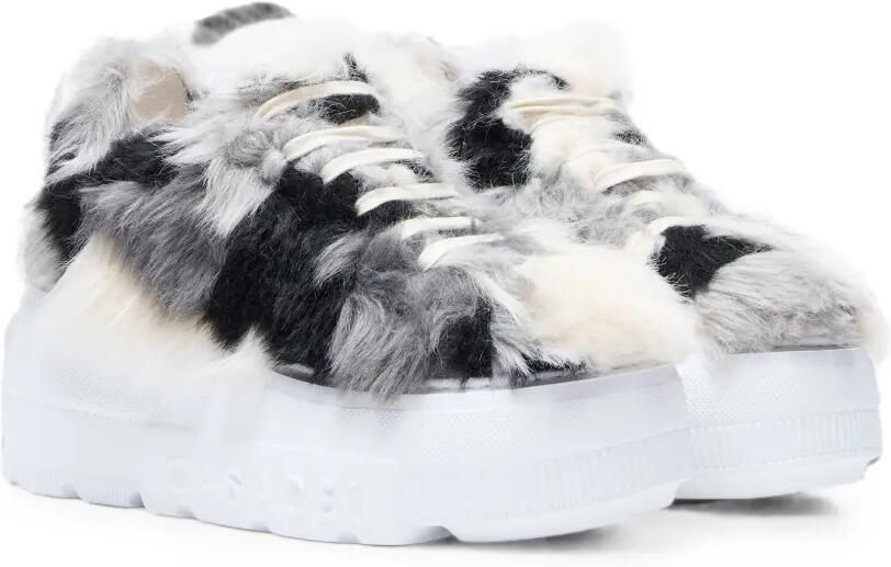 Casadei Nexus Husky sneakers van imitatiebont Grijs - Foto 4