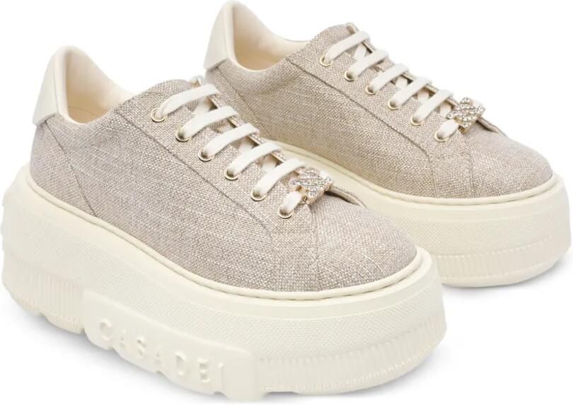 Casadei Nexus Lutalux sneakers Beige - Foto 3