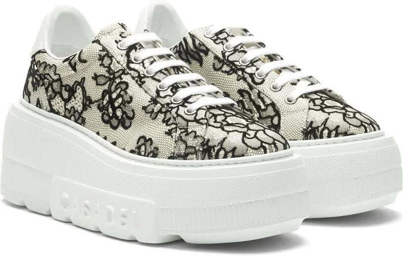 Casadei Nexus Pandora sneakers met bloemenkant Wit - Foto 4