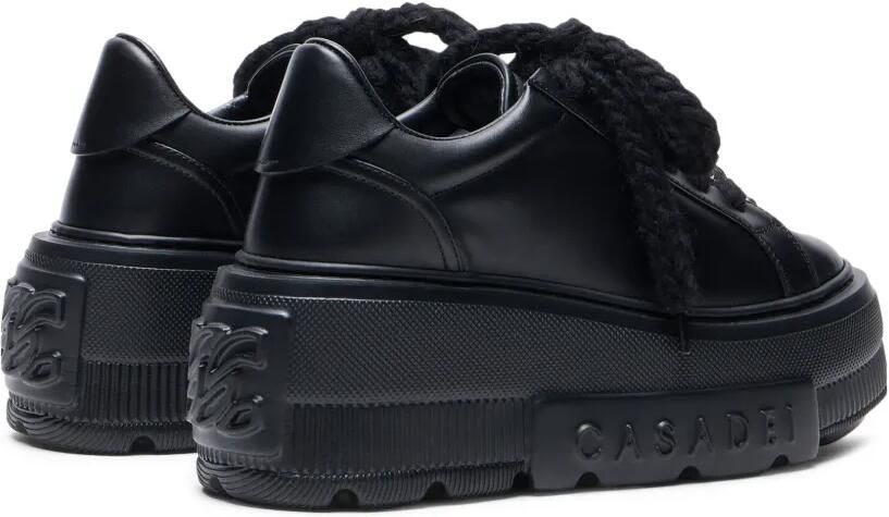 Casadei Nexus Peak leren sneakers met kettingdetail Zwart - Foto 4