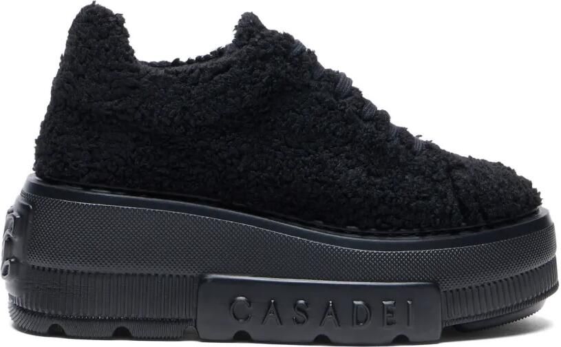 Casadei Nexus Peak sneakers met sleehak Zwart