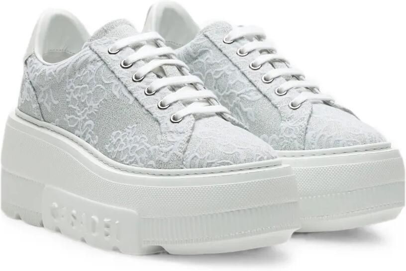 Casadei Nexus Rigel sneakers met glitter-afwerking Zilver - Foto 4