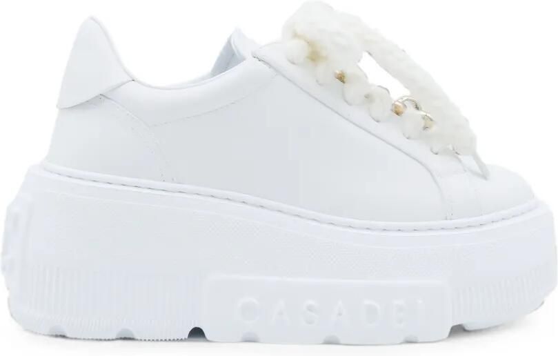 Casadei Nexus sneakers met chunky zool en ketting Wit