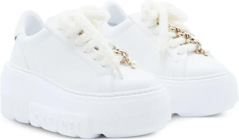 Casadei Nexus sneakers met chunky zool en ketting Wit - Foto 4