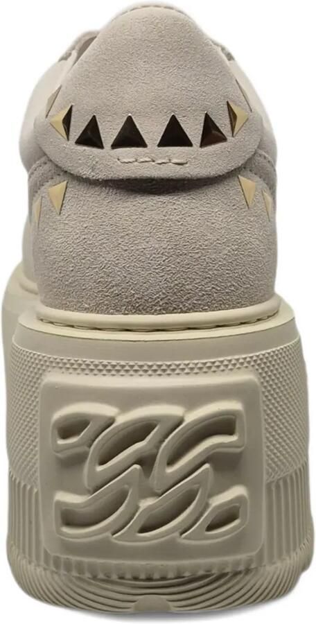 Casadei Nexus sneakers met plateauzool en studs Beige - Foto 5