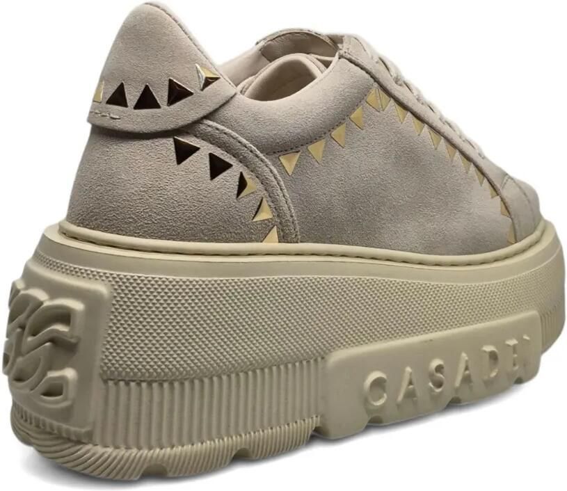 Casadei Nexus sneakers met plateauzool en studs Beige - Foto 3