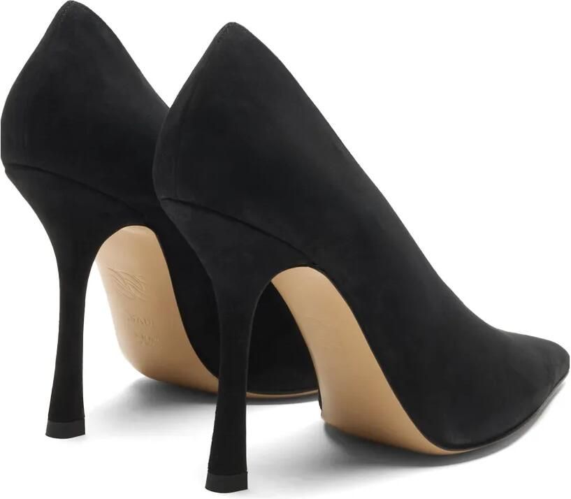 Casadei Nina asymmetrische suède pumps Zwart - Foto 4