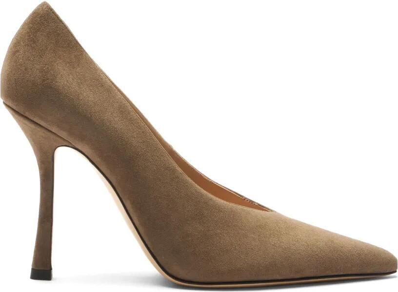 Casadei Nina asymmetrische uitgesneden pumps Bruin