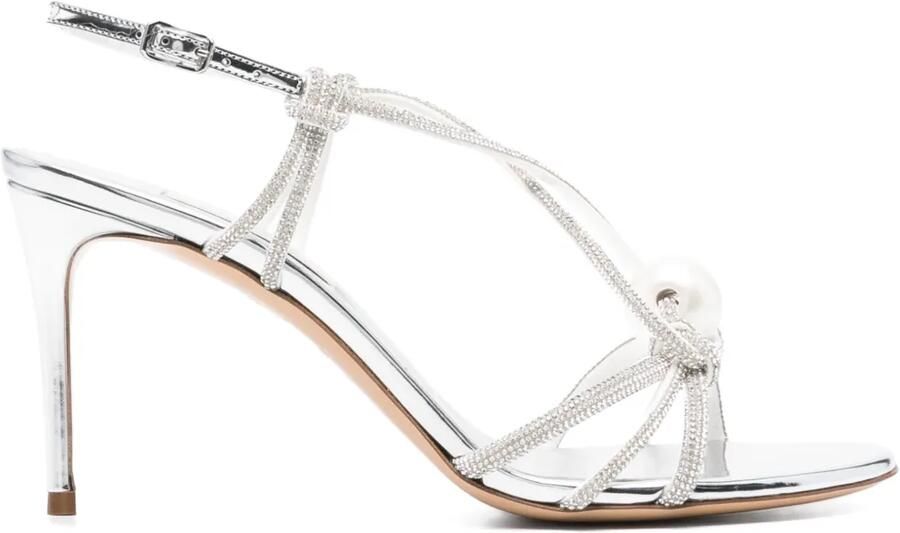 Casadei Octavia sandalen verfraaid met kristallen Zilver