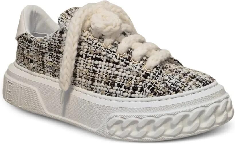 Casadei Off Road sneakers met chunky zool en tweed-effect Wit - Foto 4
