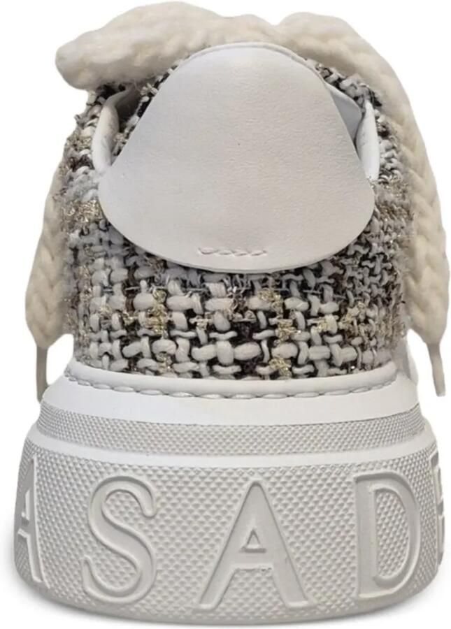 Casadei Off Road sneakers met chunky zool en tweed-effect Wit - Foto 3