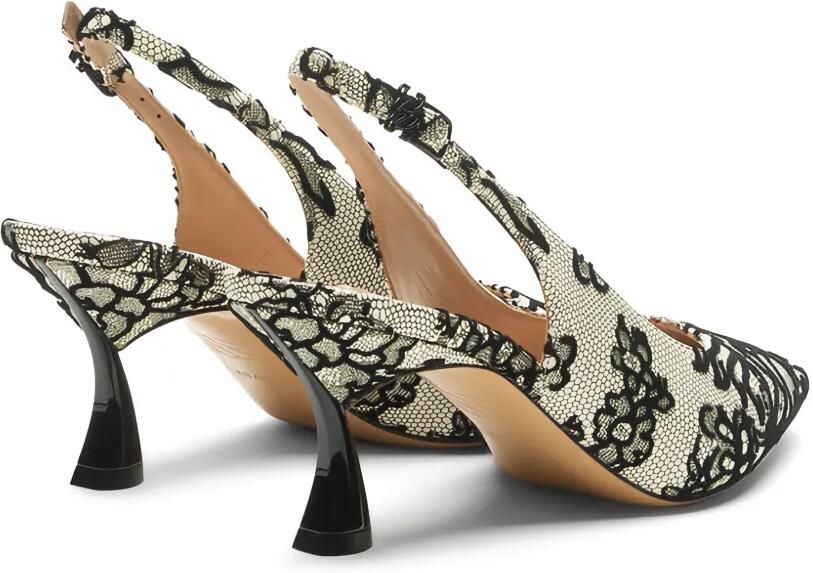 Casadei Pandora slingback pumps Wit - Foto 3