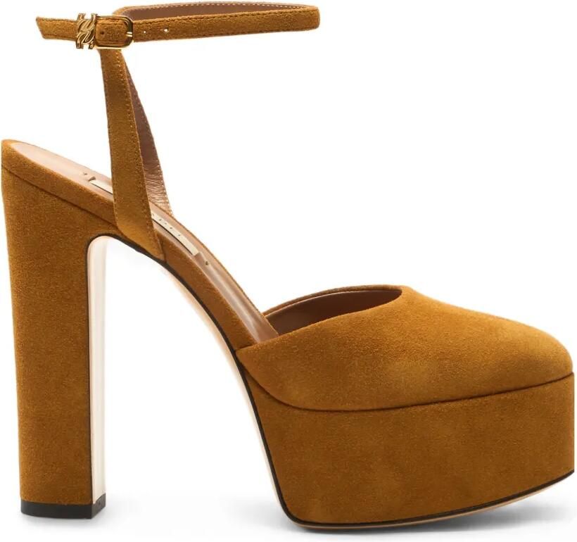 Casadei Patty C-Chain pumps met plateauzool Bruin