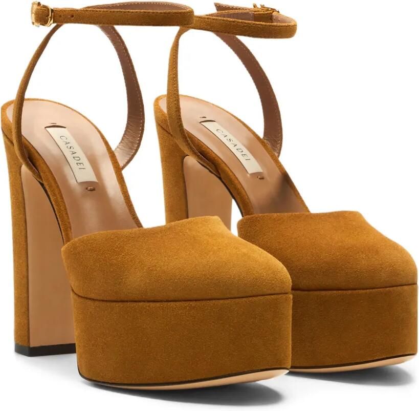 Casadei Patty C-Chain pumps met plateauzool Bruin - Foto 3