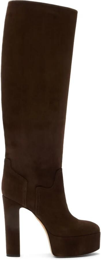 Casadei Patty laarzen met plateauzool Bruin