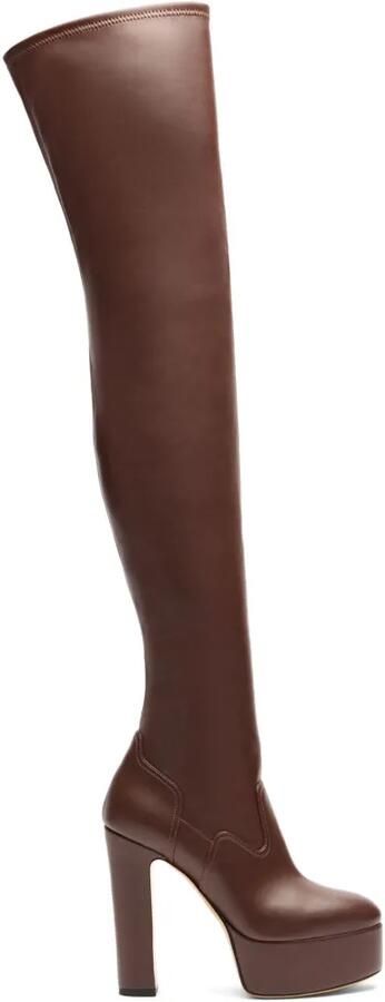 Casadei Patty Over The Knee laarzen Bruin