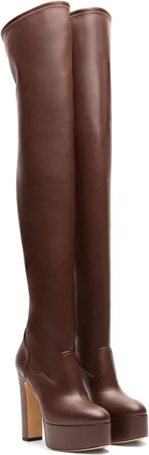 Casadei Patty Over The Knee laarzen Bruin - Foto 4