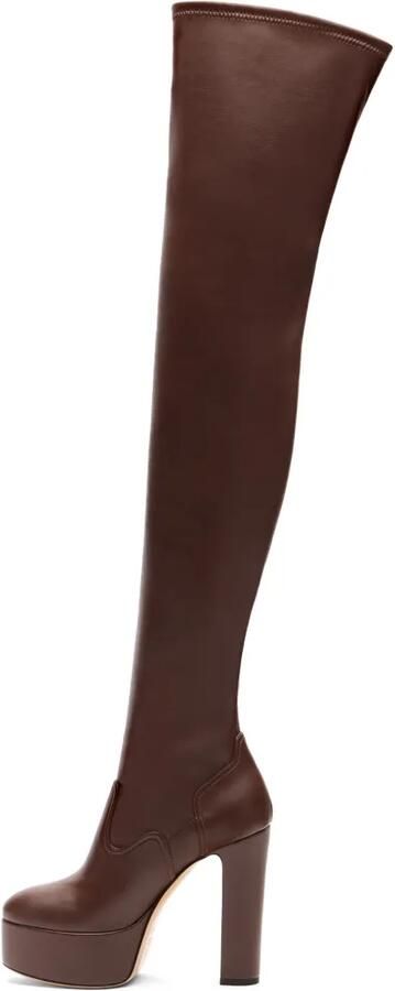Casadei Patty Over The Knee laarzen Bruin - Foto 2