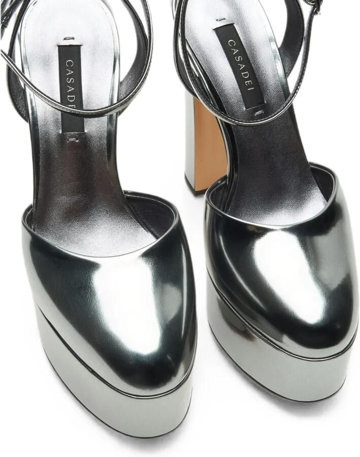 Casadei Patty Platform Interstellar sandalen Zilver - Foto 4